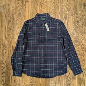 NWT J Crew Warm Plaid Button Up